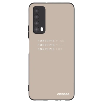 Picasee fekete szilikon tok az alábbi mobiltelefonokra Huawei P Smart 2021 - Positive Vibes