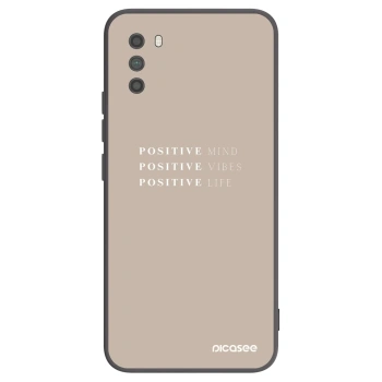 Picasee fekete szilikon tok az alábbi mobiltelefonokra Xiaomi Poco M3 - Positive Vibes