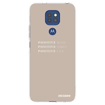 Picasee átlátszó szilikon tok az alábbi mobiltelefonokra Motorola Moto G9 Play - Positive Vibes