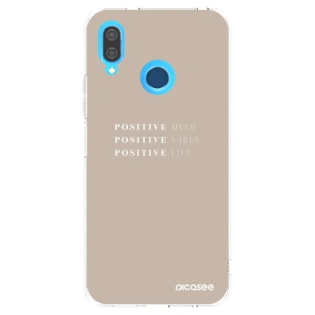 Picasee átlátszó szilikon tok az alábbi mobiltelefonokra Huawei P20 Lite - Positive Vibes