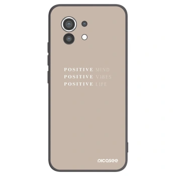 Picasee fekete szilikon tok az alábbi mobiltelefonokra Xiaomi Mi 11 - Positive Vibes