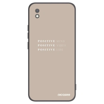 Picasee fekete szilikon tok az alábbi mobiltelefonokra Xiaomi Redmi 9AT - Positive Vibes