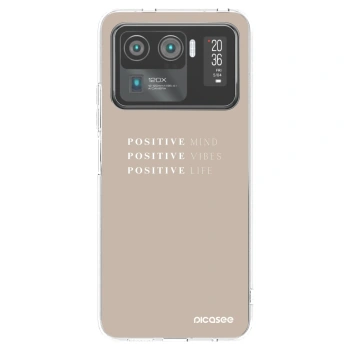 Picasee átlátszó szilikon tok az alábbi mobiltelefonokra Xiaomi Mi 11 Ultra - Positive Vibes