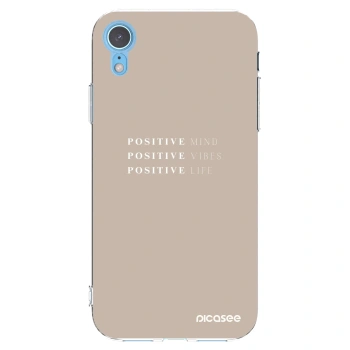 Picasee átlátszó szilikon tok az alábbi mobiltelefonokra Apple iPhone XR - Positive Vibes