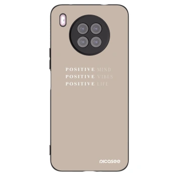 Picasee fekete szilikon tok az alábbi mobiltelefonokra Huawei Nova 8i - Positive Vibes