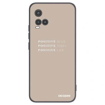 Picasee fekete szilikon tok az alábbi mobiltelefonokra Vivo Y33s - Positive Vibes