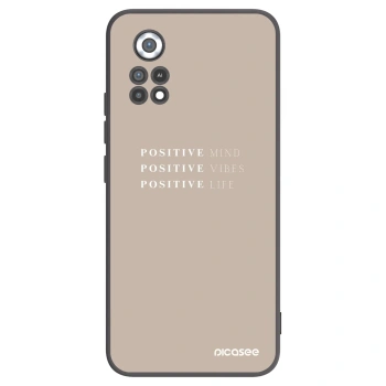 Picasee fekete szilikon tok az alábbi mobiltelefonokra Xiaomi Poco X4 Pro 5G - Positive Vibes