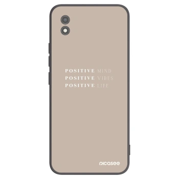 Picasee fekete szilikon tok az alábbi mobiltelefonokra Realme C11 (2021) - Positive Vibes