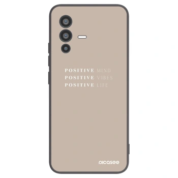 Picasee fekete szilikon tok az alábbi mobiltelefonokra Vivo V23 5G - Positive Vibes