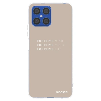 Picasee átlátszó szilikon tok az alábbi mobiltelefonokra Honor X8 4G - Positive Vibes