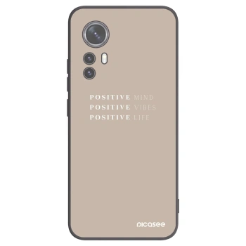 Picasee fekete szilikon tok az alábbi mobiltelefonokra Xiaomi 12X - Positive Vibes