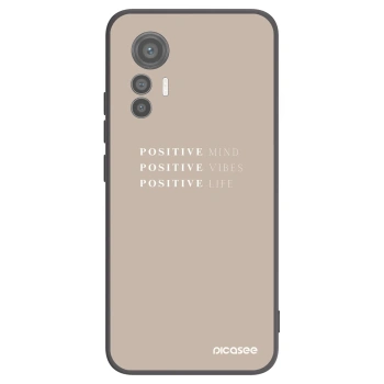 Picasee fekete szilikon tok az alábbi mobiltelefonokra Xiaomi 12 Lite - Positive Vibes