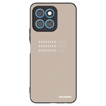 Picasee fekete szilikon tok az alábbi mobiltelefonokra Honor X6 - Positive Vibes