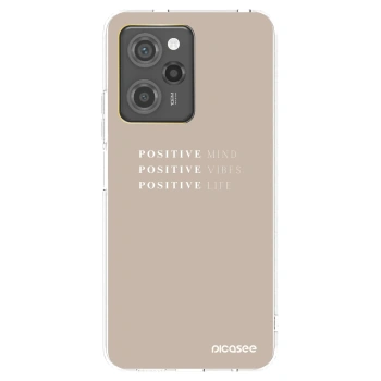 Picasee átlátszó szilikon tok az alábbi mobiltelefonokra Xiaomi Poco X5 Pro - Positive Vibes