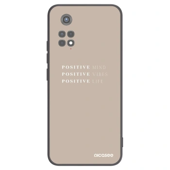 Picasee fekete szilikon tok az alábbi mobiltelefonokra Xiaomi Redmi Note 11S 5G - Positive Vibes