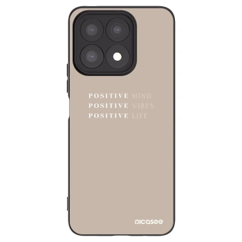 Picasee fekete szilikon tok az alábbi mobiltelefonokra Honor X8a - Positive Vibes