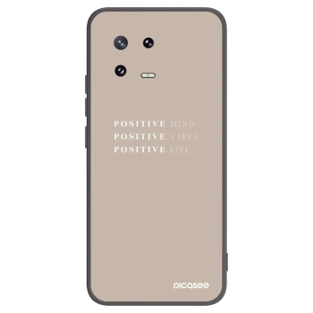 Picasee fekete szilikon tok az alábbi mobiltelefonokra Xiaomi 13 Pro - Positive Vibes