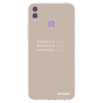 Picasee átlátszó szilikon tok az alábbi mobiltelefonokra Honor 8X - Positive Vibes