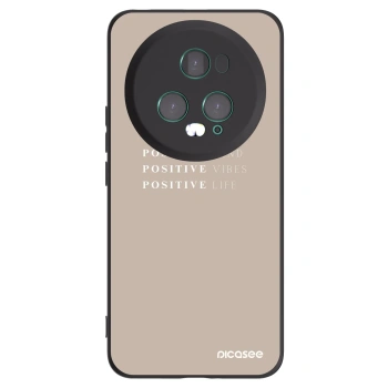 Picasee fekete szilikon tok az alábbi mobiltelefonokra Honor Magic5 Pro - Positive Vibes