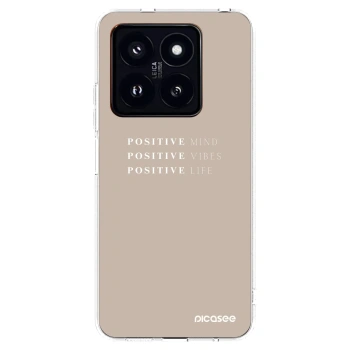 Picasee átlátszó szilikon tok az alábbi mobiltelefonokra Xiaomi 14 Pro - Positive Vibes