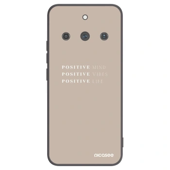 Picasee fekete szilikon tok az alábbi mobiltelefonokra Realme 11 Pro+ - Positive Vibes