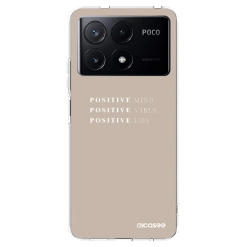 Picasee átlátszó szilikon tok az alábbi mobiltelefonokra Xiaomi Poco X6 Pro - Positive Vibes