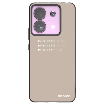 Picasee fekete szilikon tok az alábbi mobiltelefonokra Xiaomi Redmi Note 13 Pro 5G - Positive Vibes