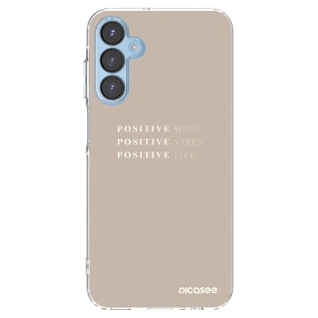Picasee átlátszó szilikon tok az alábbi mobiltelefonokra Samsung Galaxy A15 A156B 5G - Positive Vibes