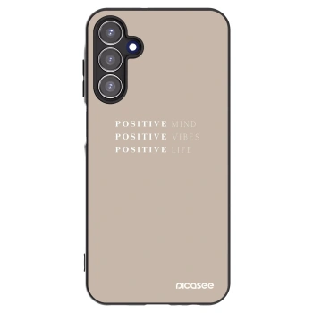 Picasee fekete szilikon tok az alábbi mobiltelefonokra Samsung Galaxy A15 A155F 4G - Positive Vibes