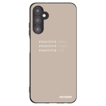 Picasee fekete szilikon tok az alábbi mobiltelefonokra Samsung Galaxy A05s A057G - Positive Vibes
