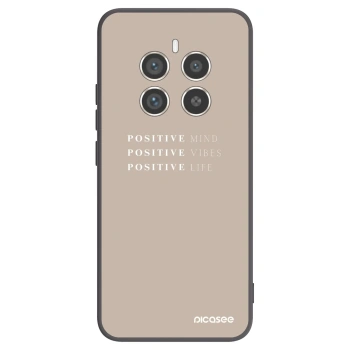 Picasee fekete szilikon tok az alábbi mobiltelefonokra Realme 12 Pro 5G - Positive Vibes