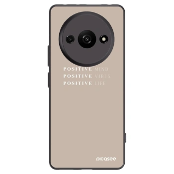 Picasee fekete szilikon tok az alábbi mobiltelefonokra Xiaomi Redmi A3 - Positive Vibes