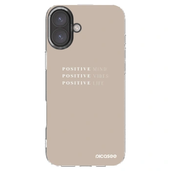 Picasee átlátszó szilikon tok az alábbi mobiltelefonokra Apple iPhone 16 Plus - Positive Vibes