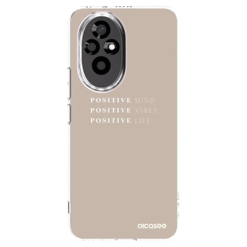 Picasee átlátszó szilikon tok az alábbi mobiltelefonokra Honor 200 5G - Positive Vibes