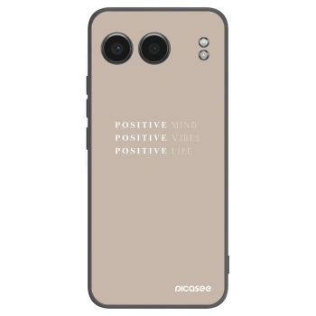 Picasee fekete szilikon tok az alábbi mobiltelefonokra OnePlus Nord 4 - Positive Vibes