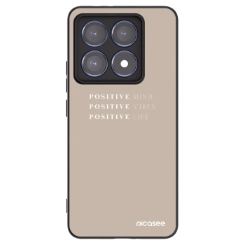 Picasee fekete szilikon tok az alábbi mobiltelefonokra Xiaomi 14T Pro - Positive Vibes