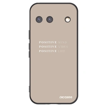 Picasee fekete szilikon tok az alábbi mobiltelefonokra Google Pixel 9 - Positive Vibes