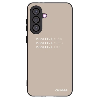 Picasee fekete szilikon tok az alábbi mobiltelefonokra Samsung Galaxy A36 5G - Positive Vibes