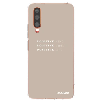 Picasee átlátszó szilikon tok az alábbi mobiltelefonokra Huawei P30 - Positive Vibes