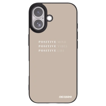 Picasee fekete szilikon tok az alábbi mobiltelefonokra Apple iPhone 17 - Positive Vibes