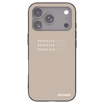 Picasee fekete szilikon tok az alábbi mobiltelefonokra Apple iPhone 17 Pro - Positive Vibes