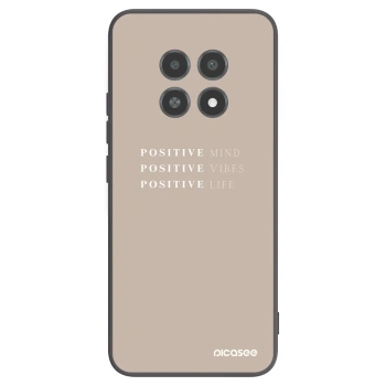 Picasee fekete szilikon tok az alábbi mobiltelefonokra Realme 12X - Positive Vibes