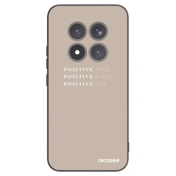 Picasee fekete szilikon tok az alábbi mobiltelefonokra Xiaomi Redmi Note 15 Pro+ - Positive Vibes