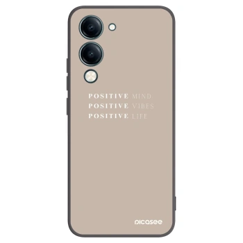 Picasee fekete szilikon tok az alábbi mobiltelefonokra Vivo Y29s 5G - Positive Vibes