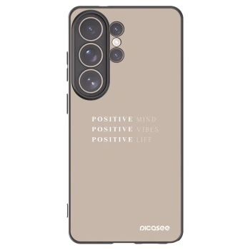 Picasee fekete szilikon tok az alábbi mobiltelefonokra Samsung Galaxy S26 Ultra - Positive Vibes