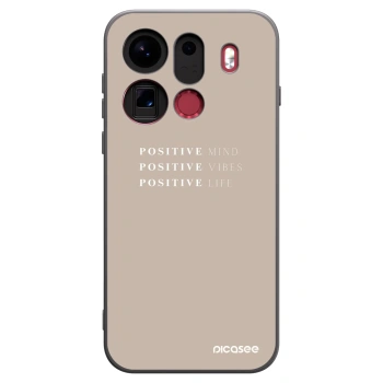 Picasee fekete szilikon tok az alábbi mobiltelefonokra OPPO Find X9 Pro - Positive Vibes
