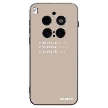 Picasee fekete szilikon tok az alábbi mobiltelefonokra Vivo X300 Pro - Positive Vibes