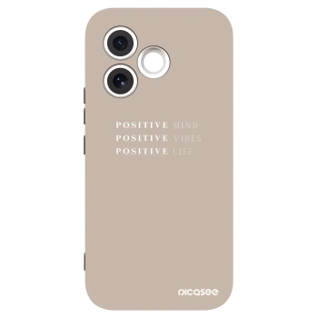 Picasee fekete szilikon tok az alábbi mobiltelefonokra Honor 600 Lite - Positive Vibes