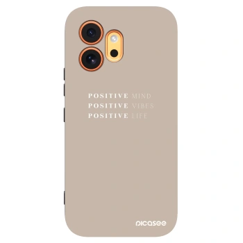 Picasee fekete szilikon tok az alábbi mobiltelefonokra Honor 600 - Positive Vibes