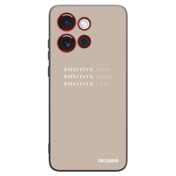Picasee fekete szilikon tok az alábbi mobiltelefonokra Motorola Edge 60 Neo 5G - Positive Vibes